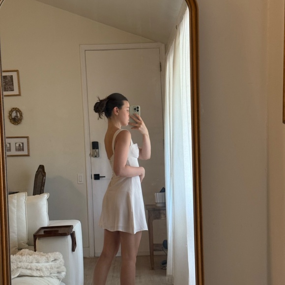 SOLD—Off White Mini Dress - Picture 3 of 5